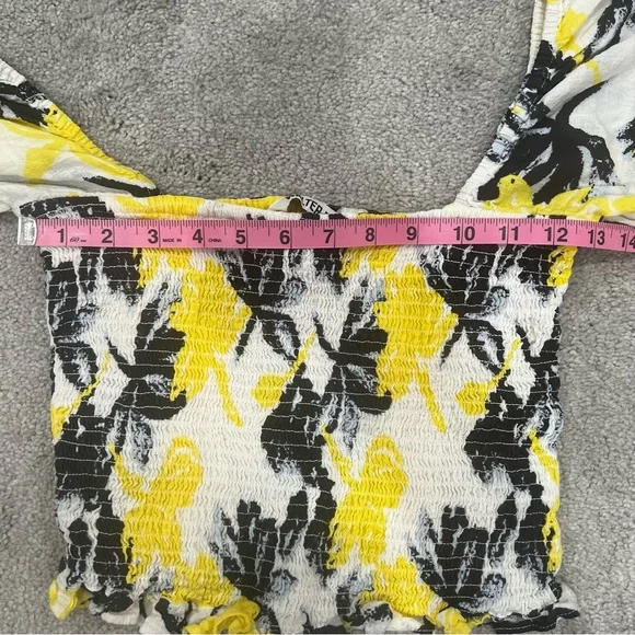 Walter Baker Smocked Crop Top 100% Cotton Women’s Sz S NWOT - Picture 5 of 8